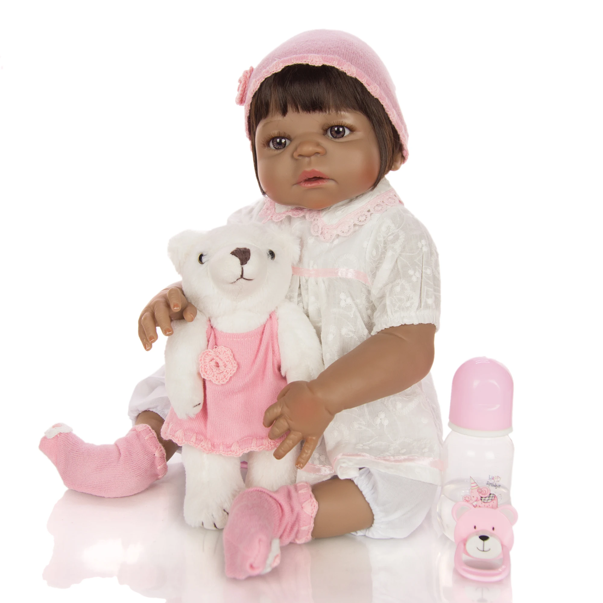 57 см силиконовые куклы для новорожденных Реалистичная Модная Кукла игрушка