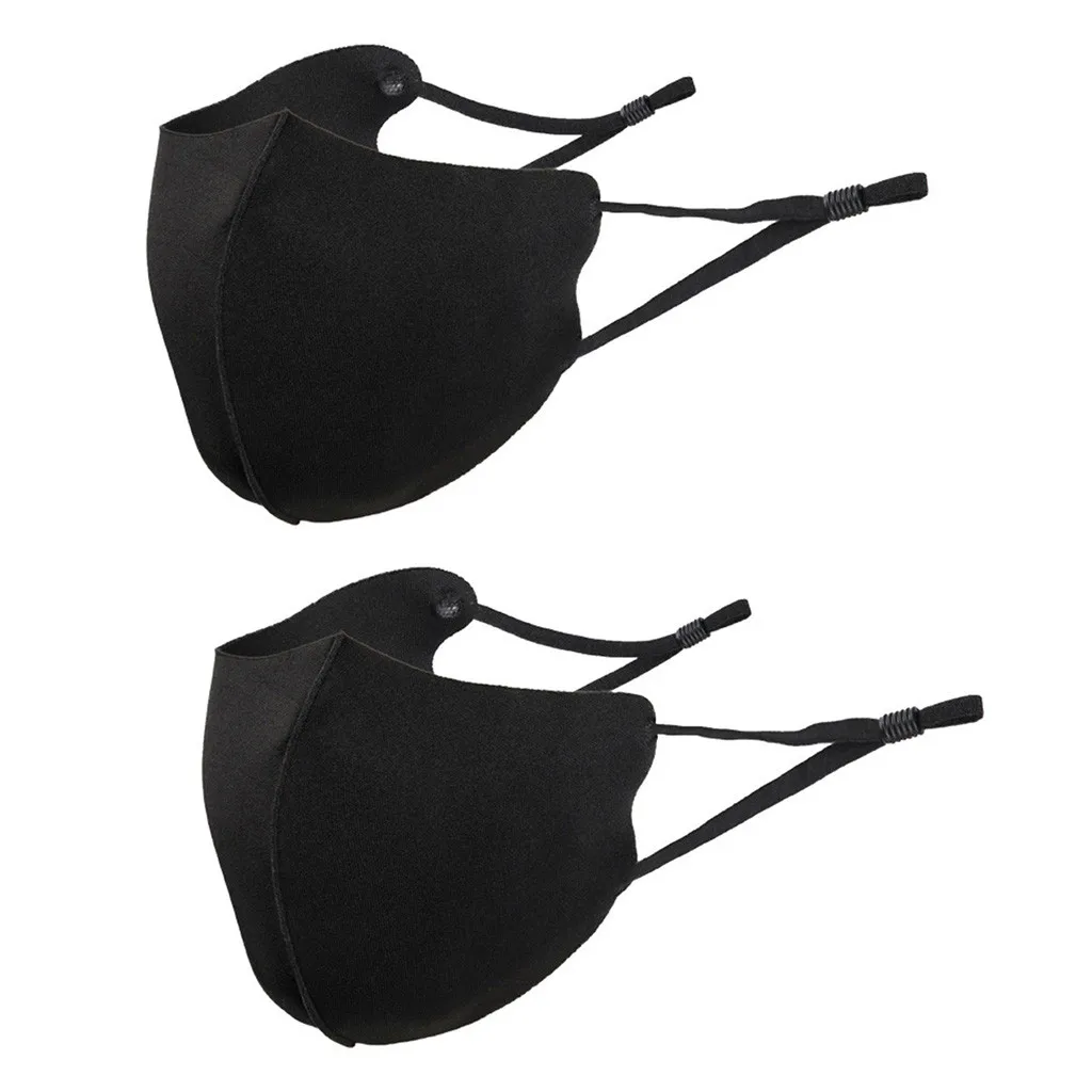 1/3/5 шт. черная маска для лица женщин и мужчин Регулируемая Маска рта из