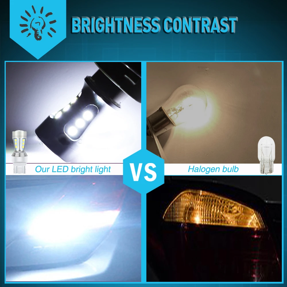 2X T20 7443 W21/5W 7440 W21W LED Bulbs Car Reverse Light for BMW E53 E70 F10 F30 F20 E87 M3 M5 E60 E90 E91 E92 E36 E30 E39 E46 | Автомобили