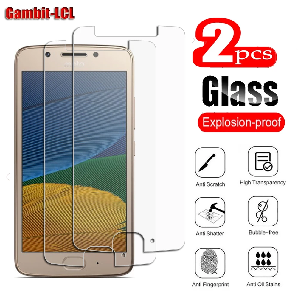 

9H HD Protective Tempered Glass For Motorola Moto G5 Plus XT1672, XT1676 XT1685, XT1687 Screen Protector Protection Cover Film