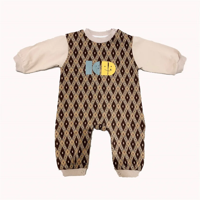 

Kids Baby Autumn Rompers Long Sleeve Plaid Pattern Infants Jumpsuits for Boys and Girls New Arrivals Children Clothes