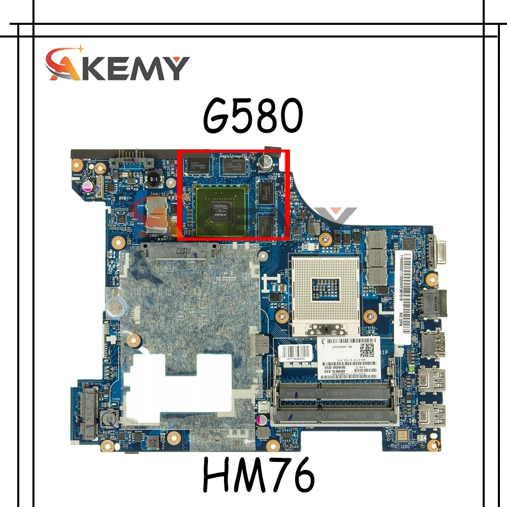 

Материнская плата для ноутбука LENOVO G580 GT635M HM76 15 дюймов, материнская плата QIWG5 G6 G9 LA-7981P 90001747 SLJ8E N13P-GLR-A1