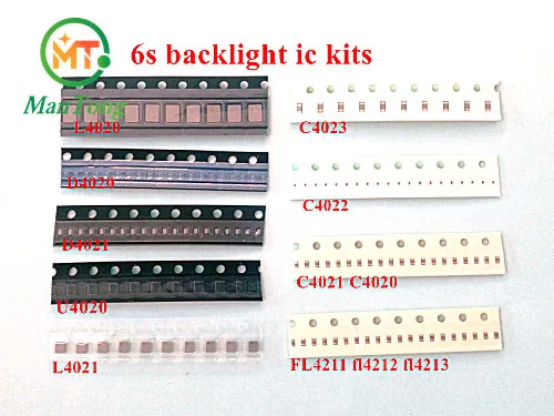 20 комплектов (280 шт.) для iphone 6s подсветка ic U4020 + катушка L4020 L4021 диод D4020 D4021