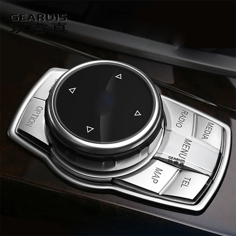 Автостайлинг консоль подлокотник мультимедийная Кнопка рамка Декоративные