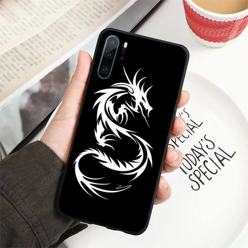 

Chinese dragon retro art animal painting Phone Case For Huawei honor Mate P 10 20 30 40 i 9 8 pro x Lite smart 2019 nova 5t