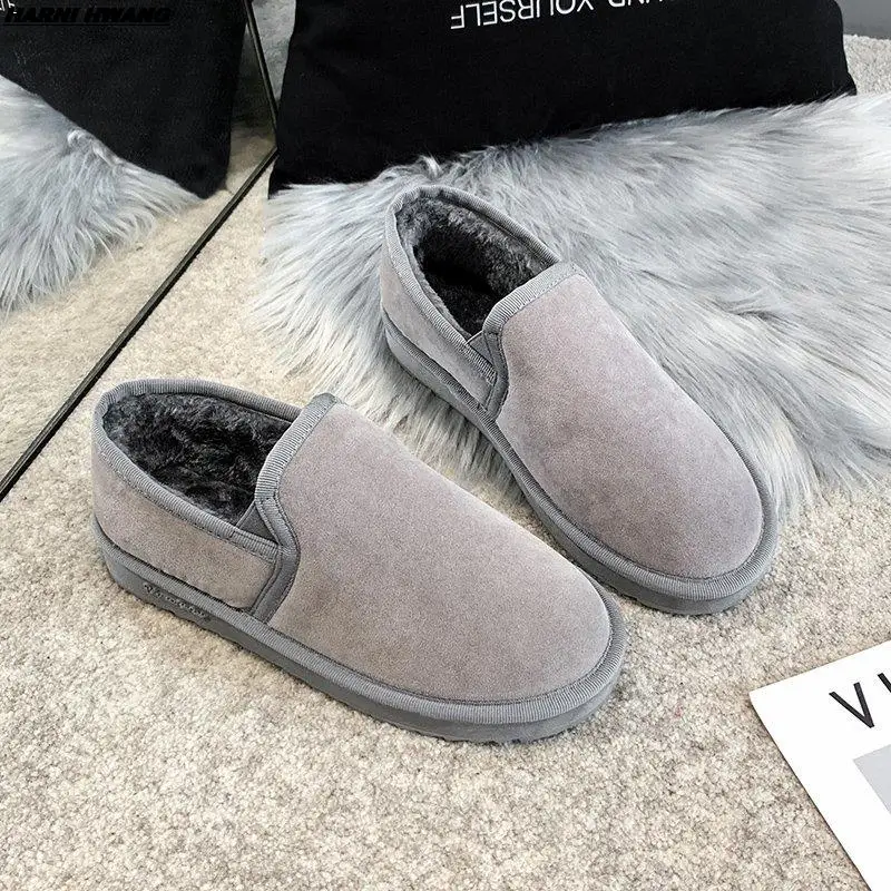 

Cotton Women Slippers 2021 New Warm Plush Winter Fur Slippers Soft Indoor Shoes Flat With Home Slippers women's Shoes Size 35-43