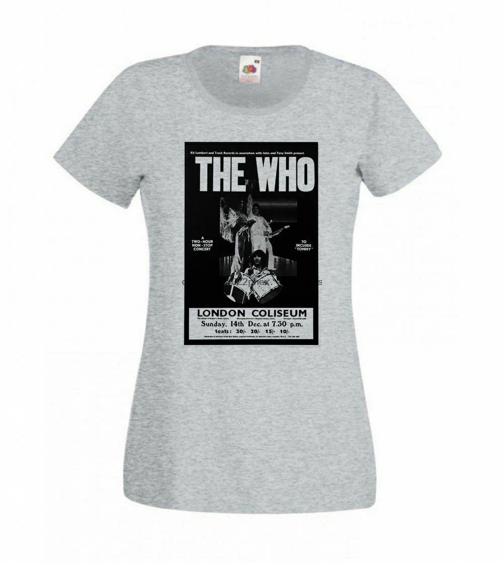 Женская серая футболка с изображением лондонского колистоума рубашка 69 1969