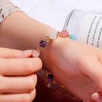 crystal strawberry crystal gift women bracelets on hand chain bangles jewelry aesthetic fashion female popular now new 2021