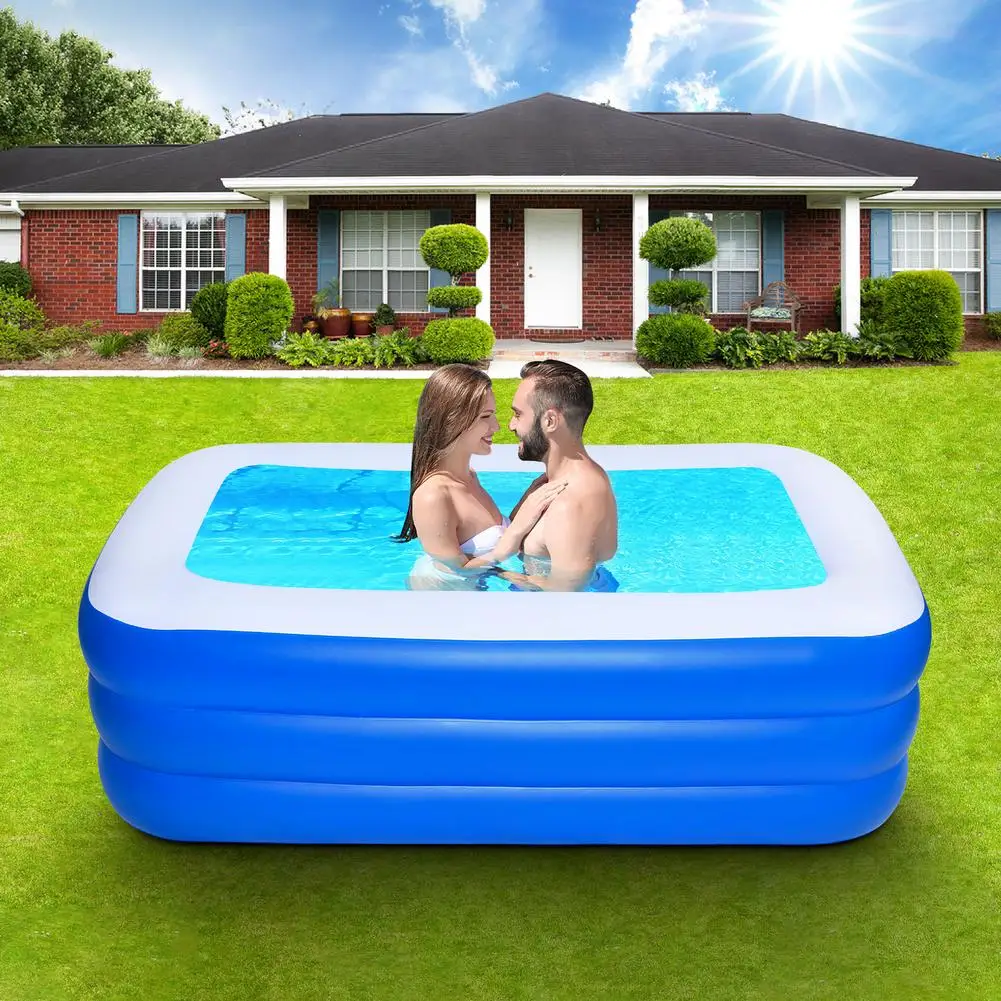 

Inflatable Bathtub Foldable Thickened PVC Anti-wear Shower Barrel Outdoor Indoor Inflatable Seaside Swimming Pool For Adults Kid