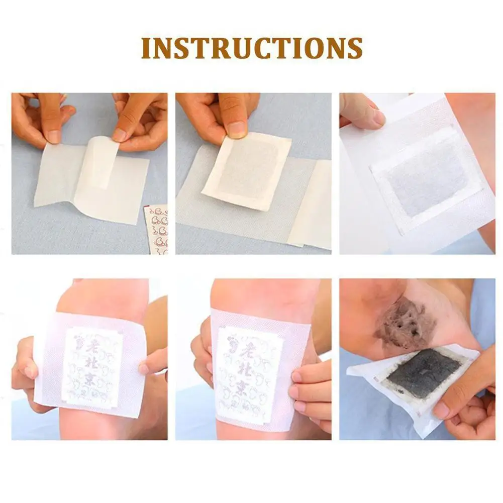 

10pcs Detox Foot Patches Pads Body Toxins Feet Slimming Cleansing Herbal Adhesive Health Adhesive Pad Weight Loss