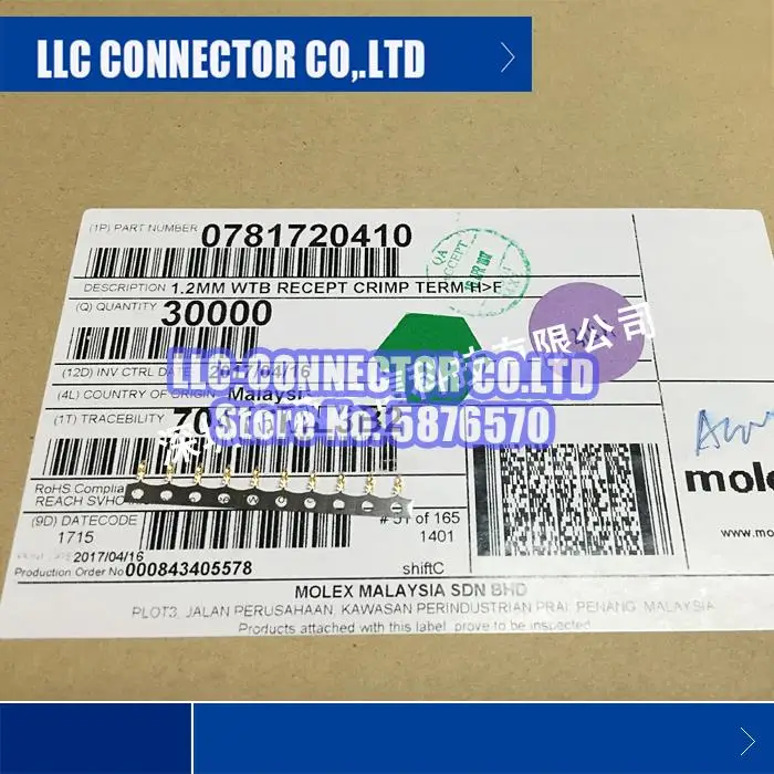

100 pcs/lot 78172-0410 0781720410 connector 100% New and Original