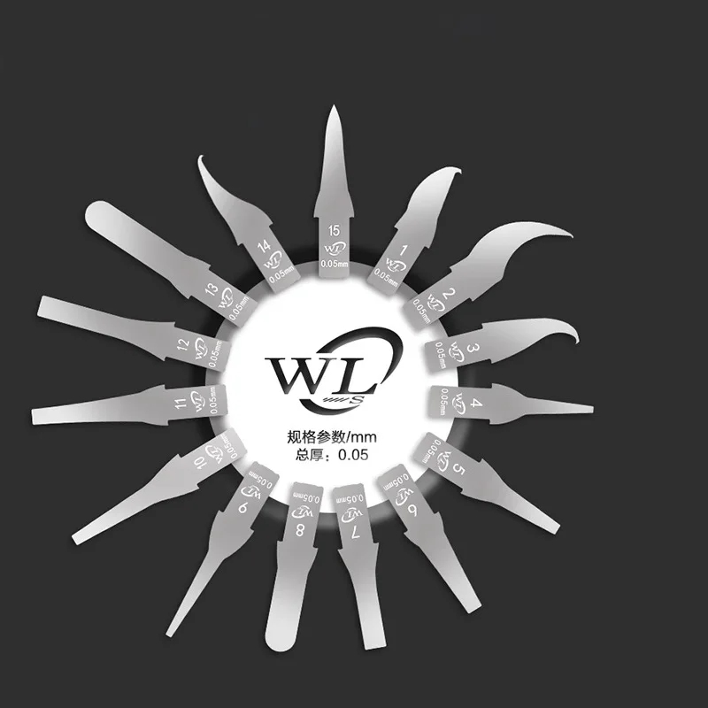 Набор лезвий MasterXu WL 15 в 1 0 05 06 мм тонкая материнская плата BGA IC нож для ремонта