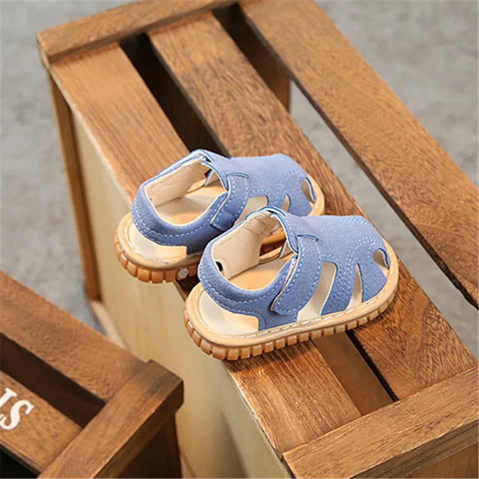 Infant Toddler Anti-Slip Pink Denim Cute Baby Shoes Summer Rubber Bottom First Walker Breathable Beach |