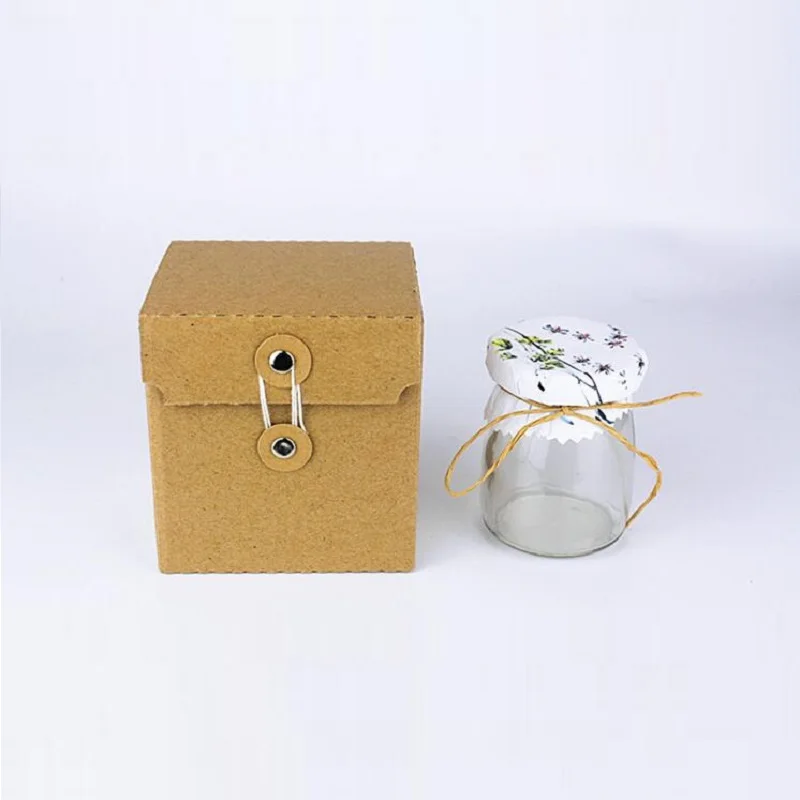 20 шт крафт рифленая коробка для хранения коричневый Бумага Доставка почтовой