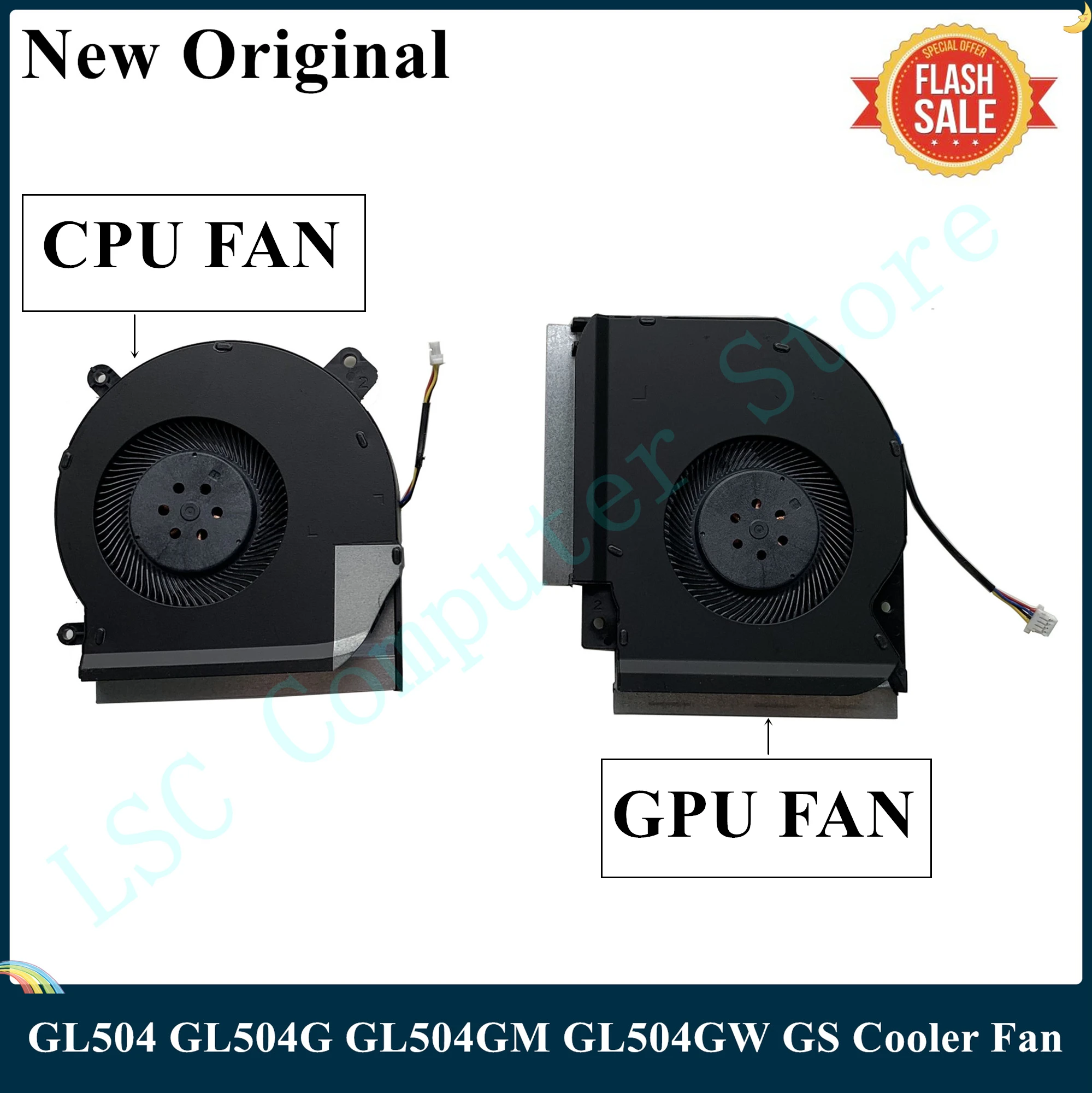 Вентилятор охлаждения LSC для ASUS ROG Strix GL504 GL504G GS кулер ЦП ноутбука 12 В DFSCK221151810