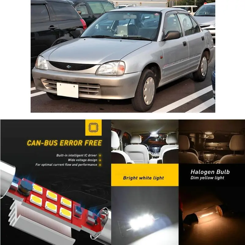 Светодиодный интерьер автомобиля огни для DAIHATSU charade Характеристическая вязкость