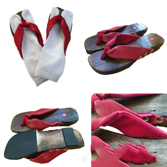 

OLOMLB Demon Slayer Kamado Nezuko Cosplay Costumes Kimono Cos Outfit Adult Halloween With Hair+Clogs
