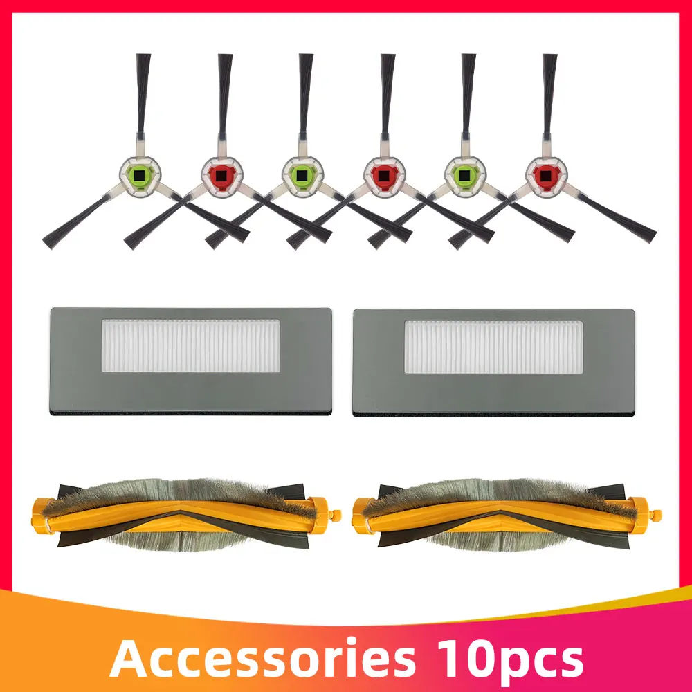 

Main Roller Brush Side Brushes Mop Cloth Hepa Filter Replacement for Ecovacs Deebot 900 901 M88 Robot Vacuum Cleaner Accessories