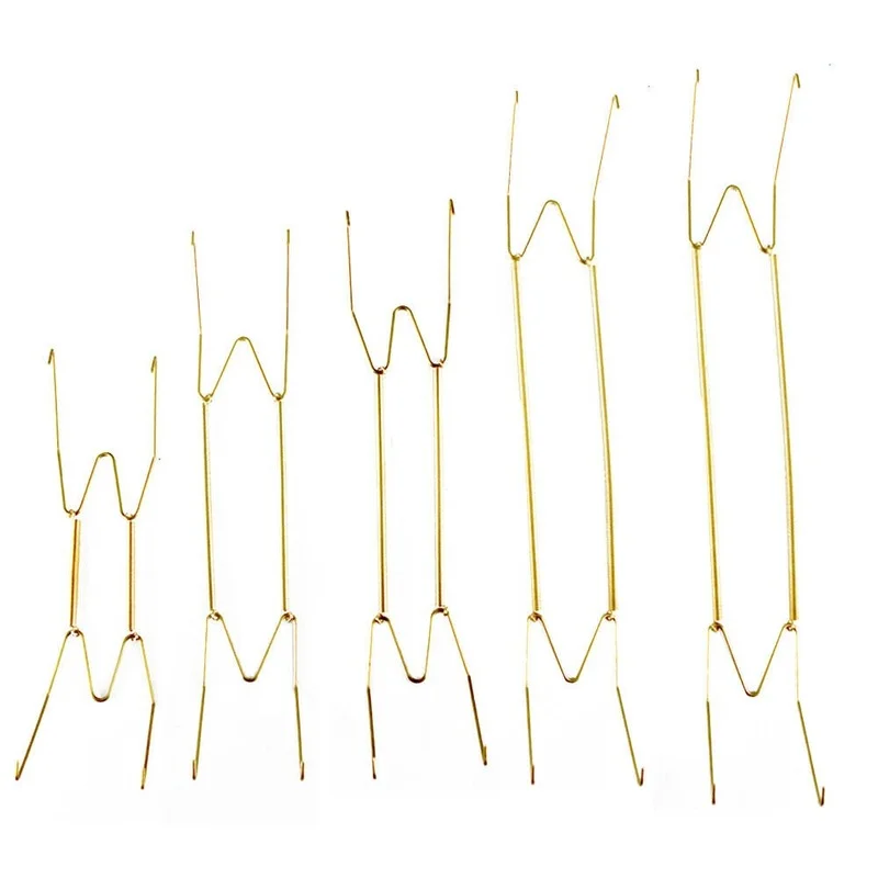 

Wall Display Plate Dish Hangers Holder & Racks W Type Invisible Spring Hanging Hook Plates Home Decorating Porch Decor 5 Sizes