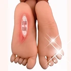 Фетиш Вагина настоящая киска Мужской мастурбатор Кубок Мягкий силиконовый для мастурбации Реалистичная влевоправой ноги взрослого и Секс-игрушки для Для мужчин