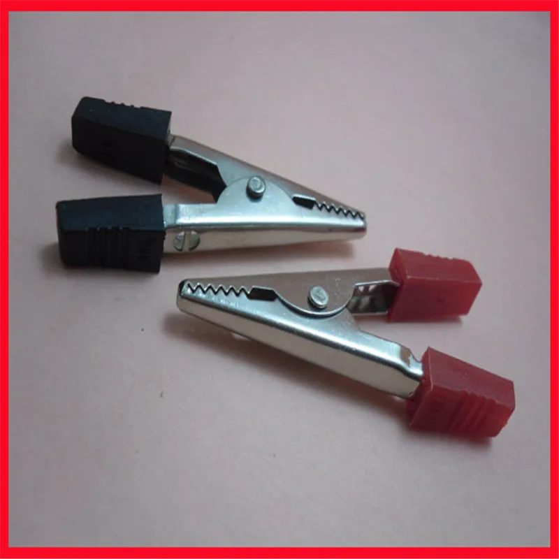 

Pure copper chrome plated copper alligator clip test clip battery clip one price