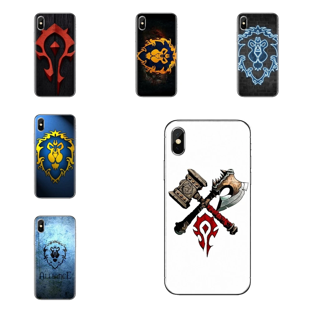Для Xiaomi Redmi 4x3 3S Pro mi 3 4 4i 4C 5 5S Max Note 2 прозрачный мягкий чехол World Of Warcrafts Horde The Alliance |