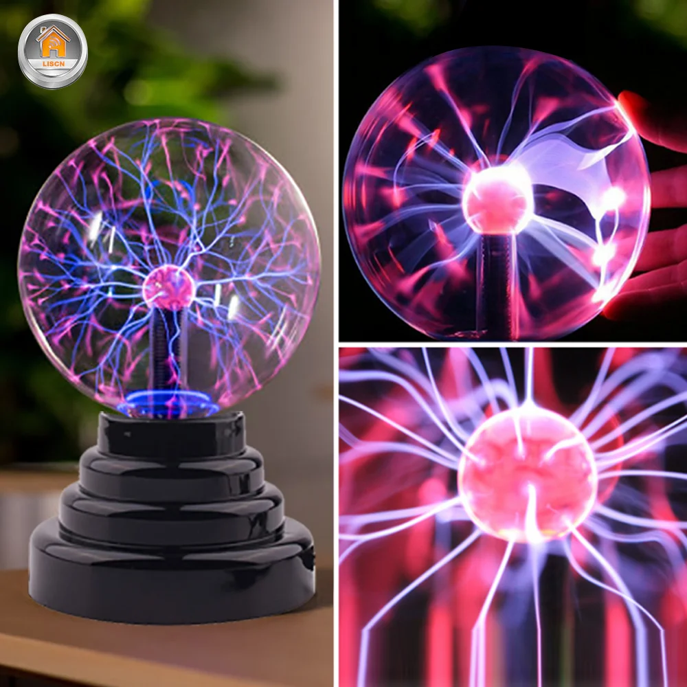 Плазменный шар новинка RGB Ночной светильник сенсорный звукочувствительный