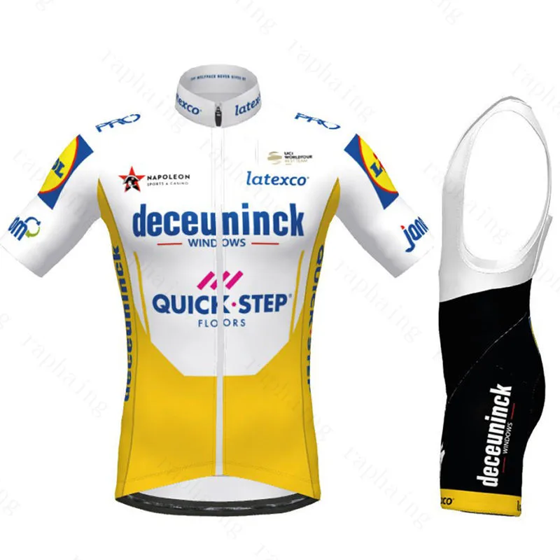 Набор для велоспорта DECEUNINCK QUICK STEP TDF с узором в горошек модель 2020 года Pro Team одежда
