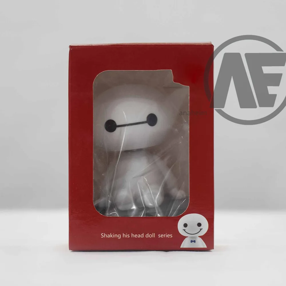 Мультфильм Пластиковый робот Baymax качающаяся голова фигурка автомобиля украшения авто интерьера большие куклы героев, игрушки орнамент аксессуары