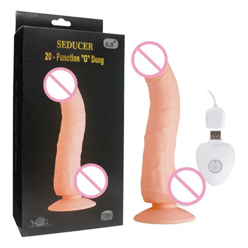 Realistic Dildo with Suction Cup 20 Frequency Vibrator G Spot Massager Clitoris Stimulation Adult Sex Toy for Women Couples | Красота и