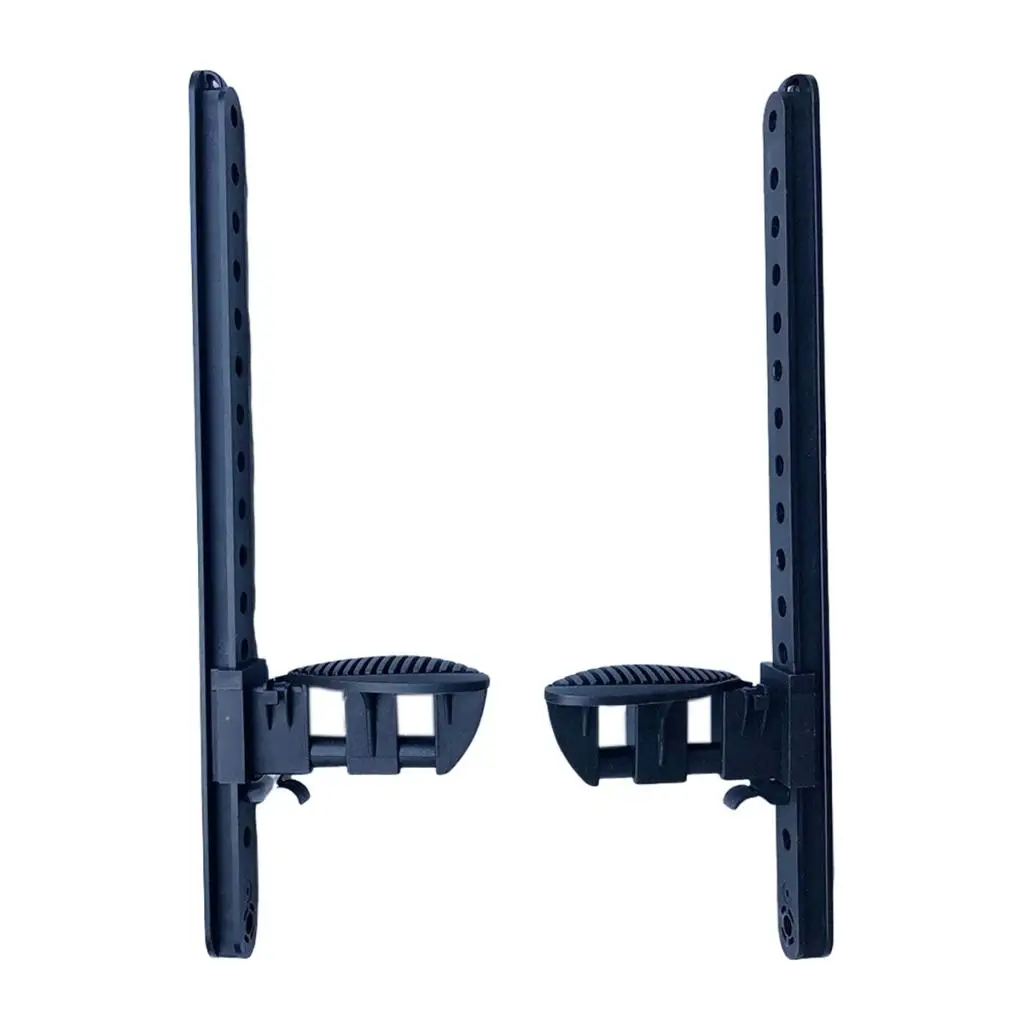 

Adjustable Kayak Foot Pegs With Trigger Lock Hole Style Foot Control Black