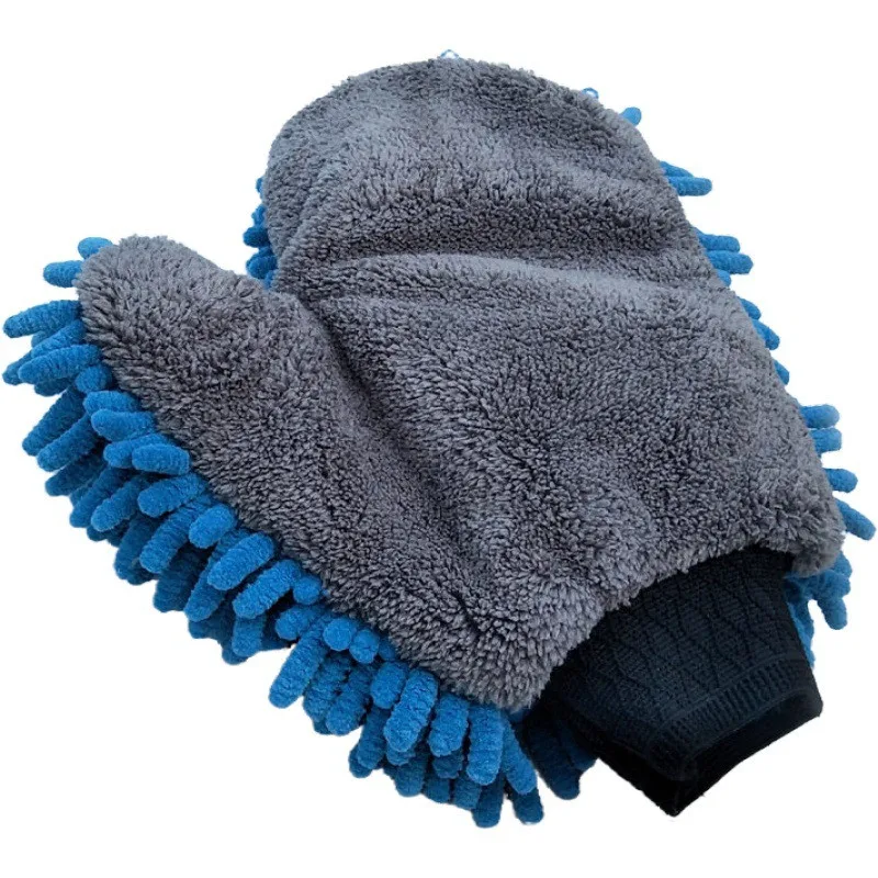 

1PC Microfiber Car Wash Gloves Car Cleaning Tool Wheel Brush Multi-Function Cleaning Brush Detailing Chenille handguard