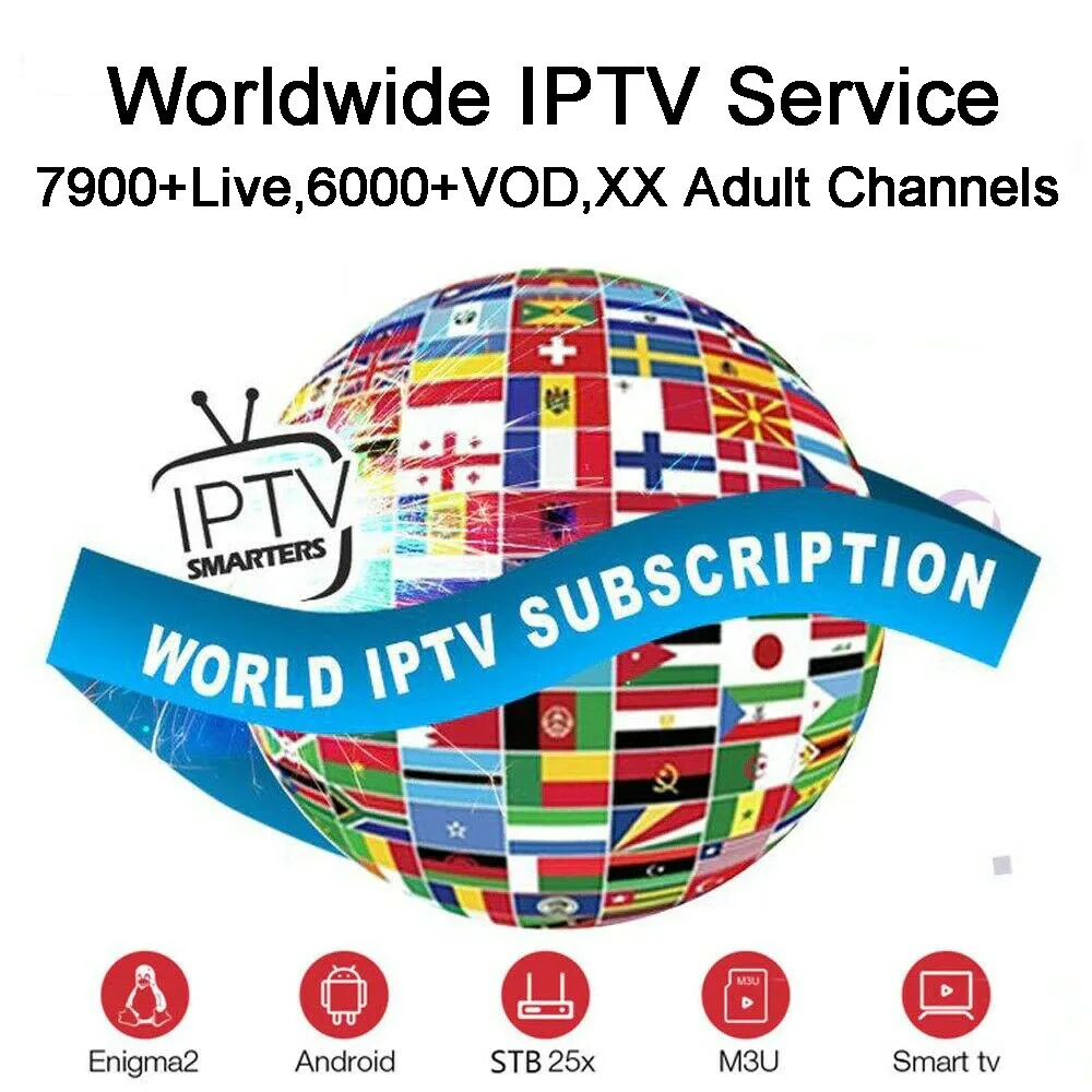 

HD Smarter pro IPTV M3U XXX Multi Devices Smart TV MAG250 STB VLC IOS PC Free Test 24-36h