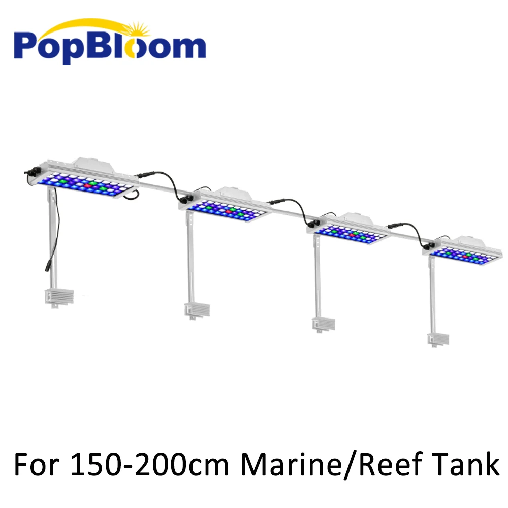 PopBloom аквариумные светодиодные светильники для морской аквариума светодиодная