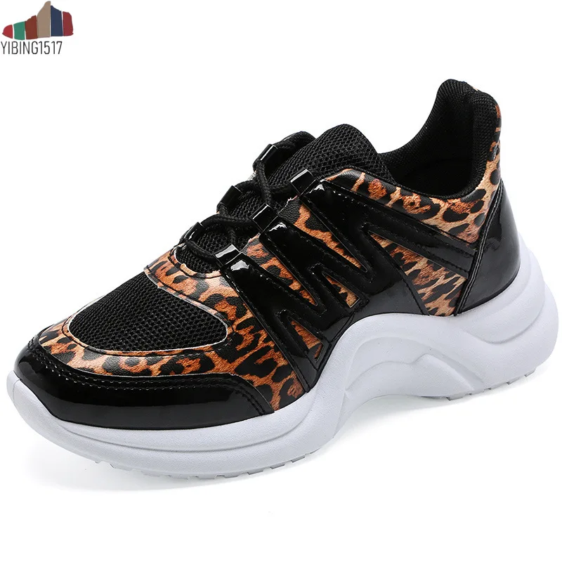 NAUSK/женские кроссовки увеличивающие рост с принтом животных летние модные