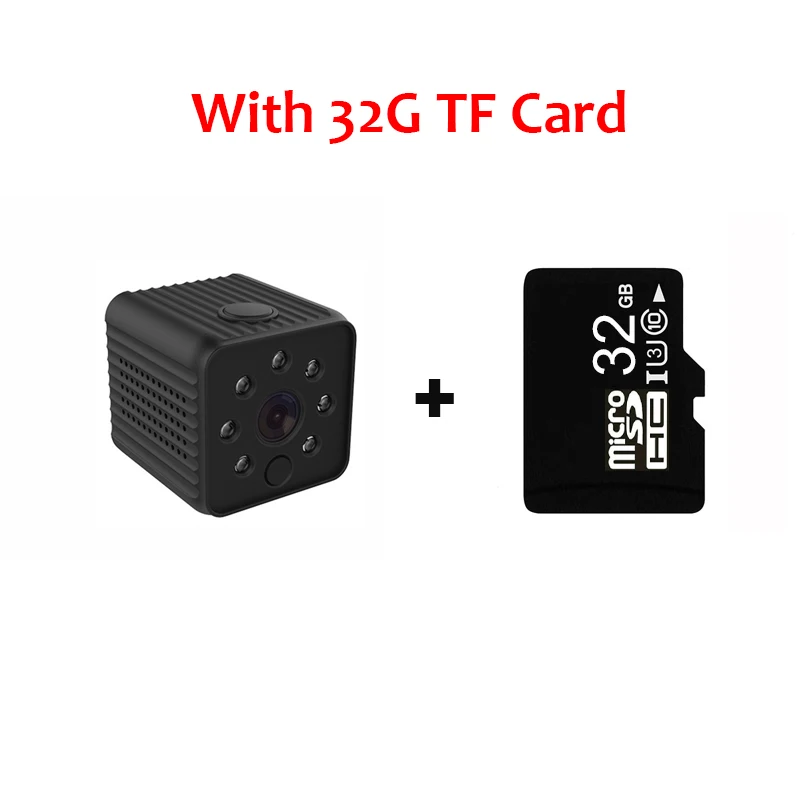 With 32G TF Card Мини-камера 1080P с активированным движением, камера Espia для домашней безопасности, видео Диктофон, микро Full HD камера, поддержка скрытой карты TF - Цвет: With 32G TF Card