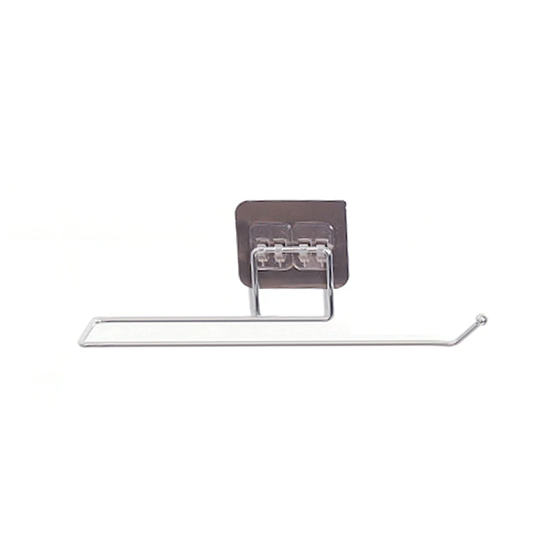 

1 PC Stainless Steel Towel Rack Bathroom Towel Rack Free Perforation Waterproof Paper Towel Rack Storage Hanger Organizer
