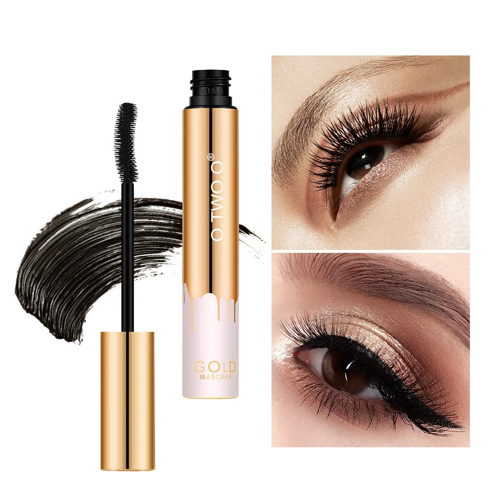 

Black 4d Silk Fiber Mascara Curling Lengthening Natural Thick Eye Lashes Fashion Makeup Cosmetics