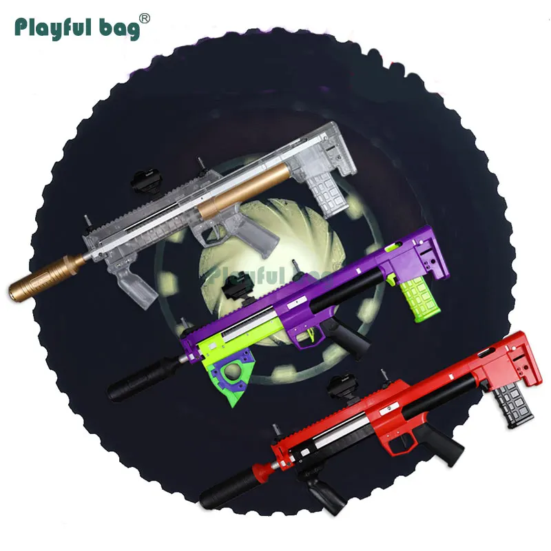 

Silver Round Bobcat soft bullet gun CS game toys Colorful Manual Foam bullet game machine Creative outdoor CS sport toys AQB05
