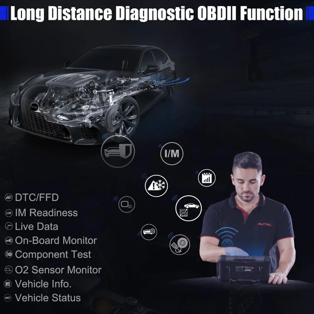 Autel MaxiSys MS906BT Pro автоматический диагностический инструмент беспроводной сканер