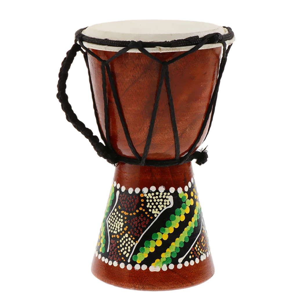 Professional African Djembe Drum Classic Painting Wooden Musical Instrument | Спорт и развлечения