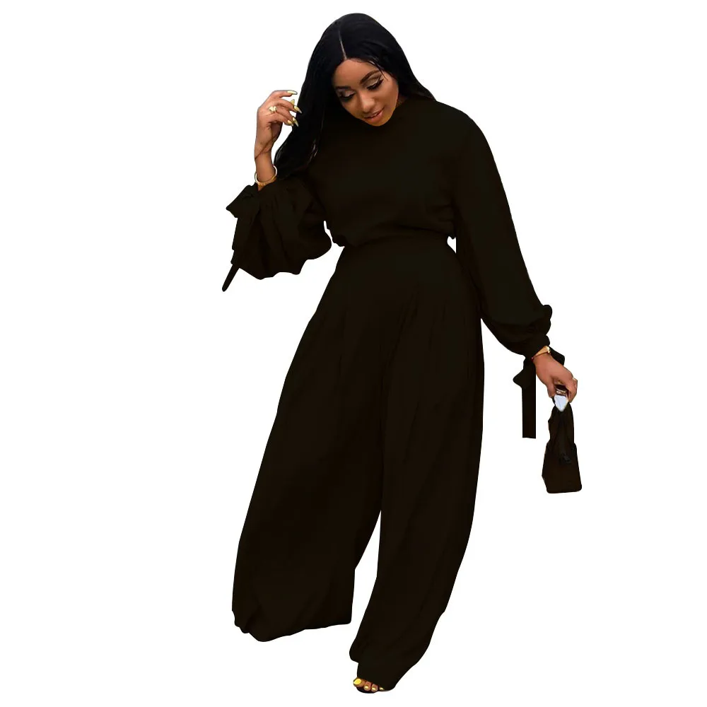 Женские штаны свободного покроя модные простые твердого вещества Цвет топы с