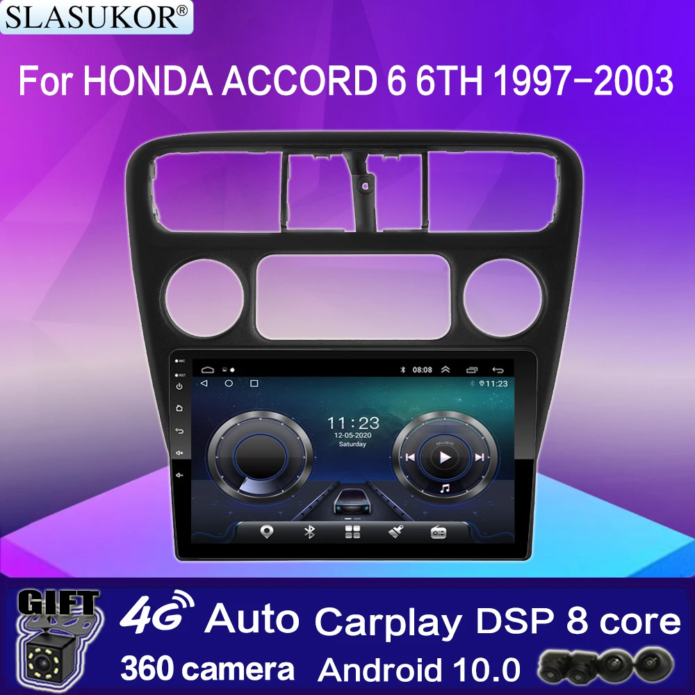 

9 Inch For Honda Accord 6 6TH 1997-2003 Car Radio GPS Navigation Stereo Receiver Multimedia Player Auto Carplay Stereo