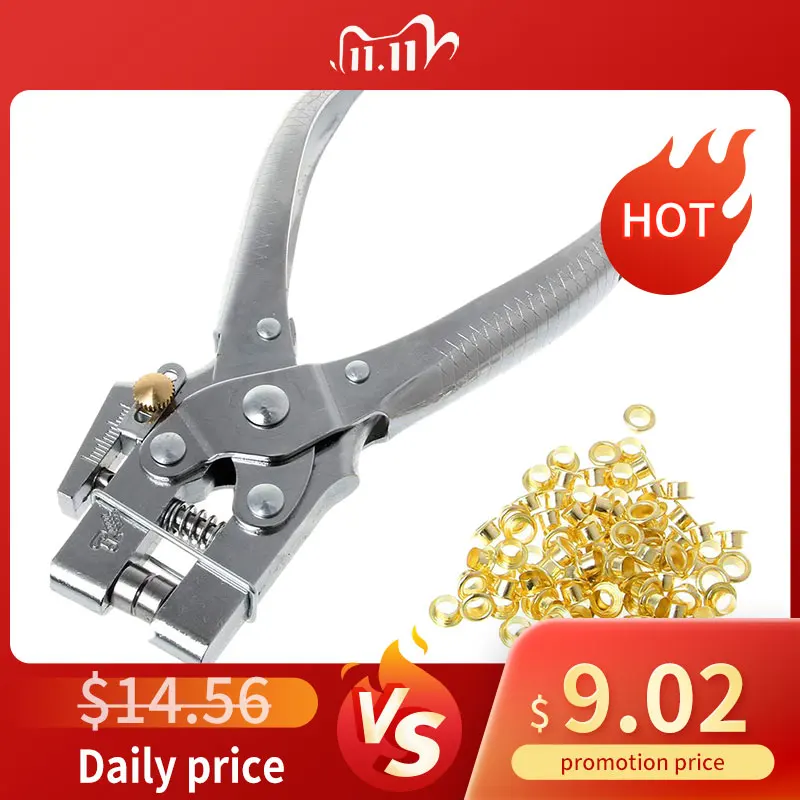 

Grommets 5mm eyelets installation tool Leverage pliers Metal stomatal rivet Button mold Color paint eyelets Buy tools send 100ey