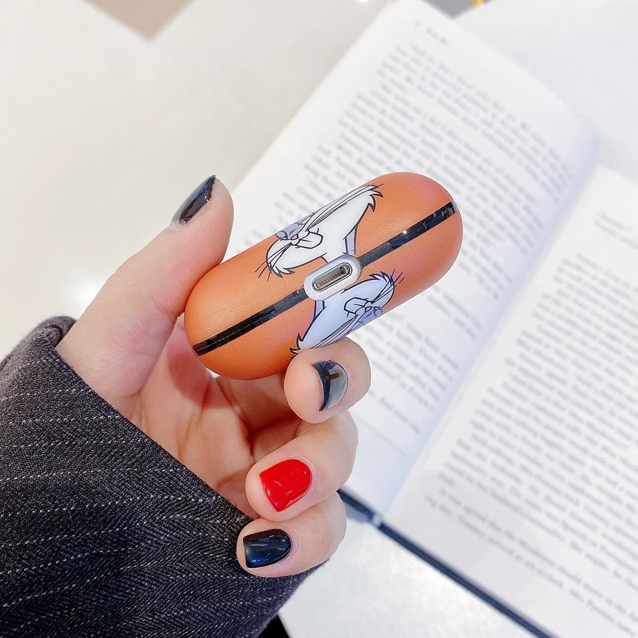 Модный чехол с ярлыком Bugs bunny для Airpods Pro, беспроводной чехол с Bluetooth для apple airpod Pro 3, силиконовый чехол, чехол для Air Pods