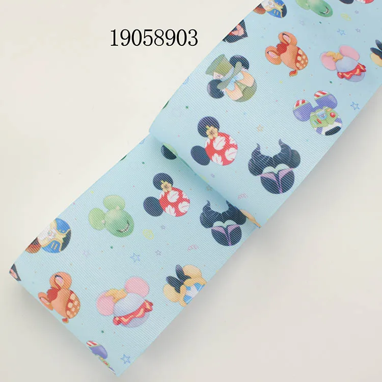 Winsome 50 ярдов 16 мм-75 мм герои мультфильмов красочные печатные Grosgrain FOE ленты | Дом и