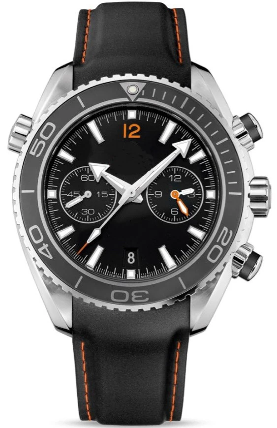 

Classic New Men Automatic Mechanical Stainless Steel Rubber Black Orange James Bond 007 Sapphire Watches Ceramic Bezel AAA+