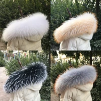 jkp super large real fur raccoon dog feather collar single buy down jacket pie overcome feather collar common for children