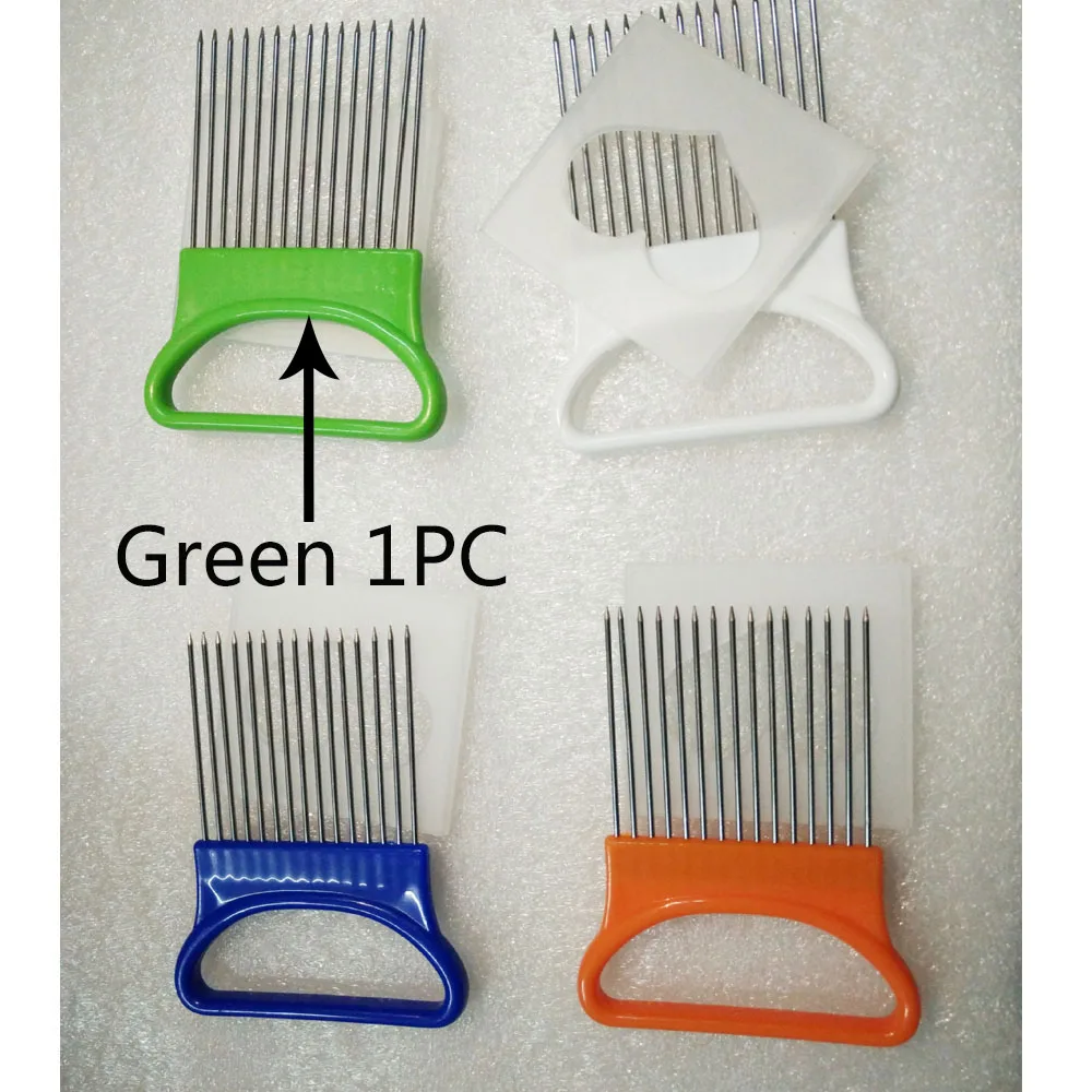 

Stainless Steel Onion Needle Onion Fork Vegetables Fruit Slicer Tomato Cutter Cutting Safe Aid Holder Cutting Aids Supplies Tool