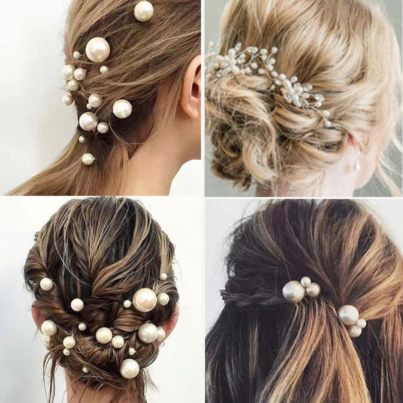 

Rhinestone Beads Headband Simulate Pearl Bridal Tiara Hair Accessories Wedding Hair Jewelry Headpiece Women Accessories Tiaras